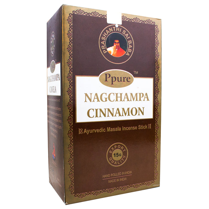 Ppure NagChampa Cinnamon Canela  15g Incense