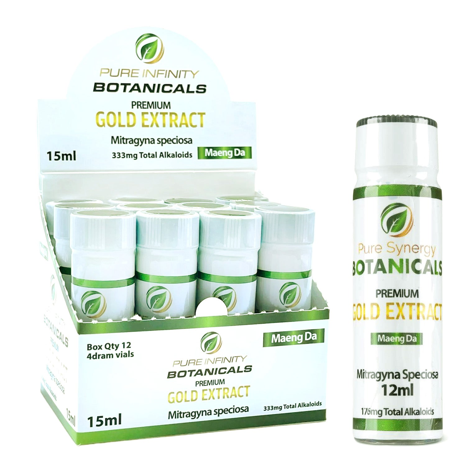 Pure Synergy -  Extract Liquid Maeng Da Gold 12ml (24ct/Display)