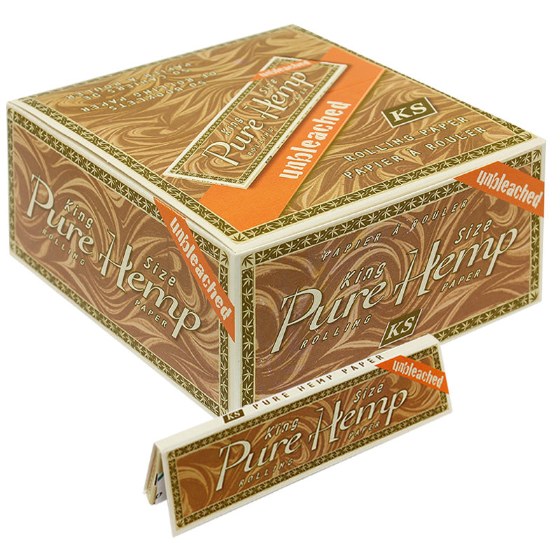 Pure Hemp Unbleached King Size Rolling Paper - Smoketokes