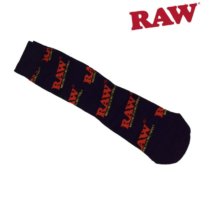 RAW Natural Socks Size 10-13 Black