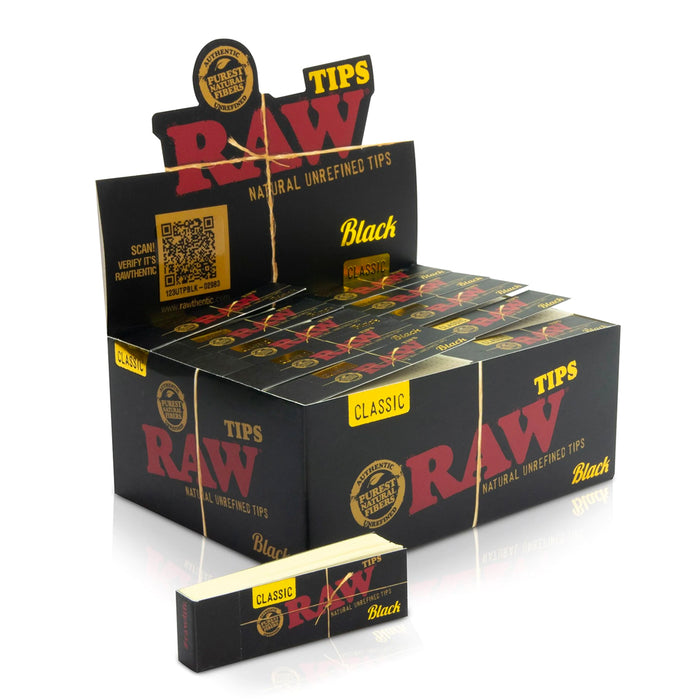 RAW Black Tips Classic (50 per Box)