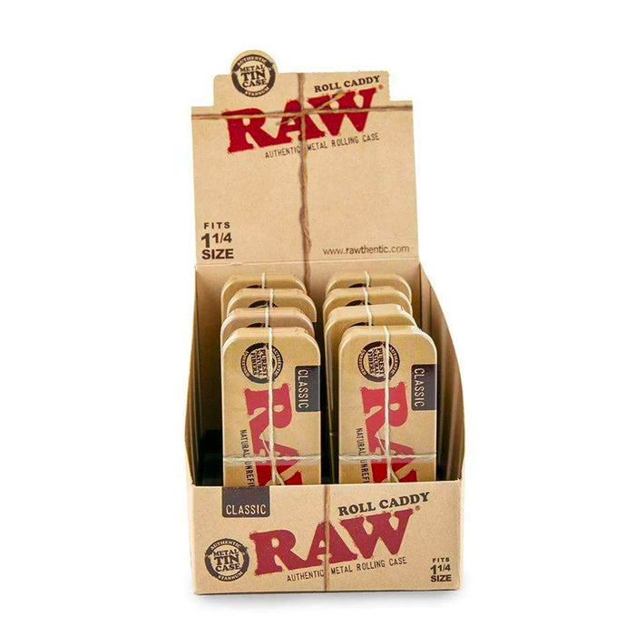 RAW Roll Caddy 1-1/4 Size Metal Rolling Case (8pc Display)