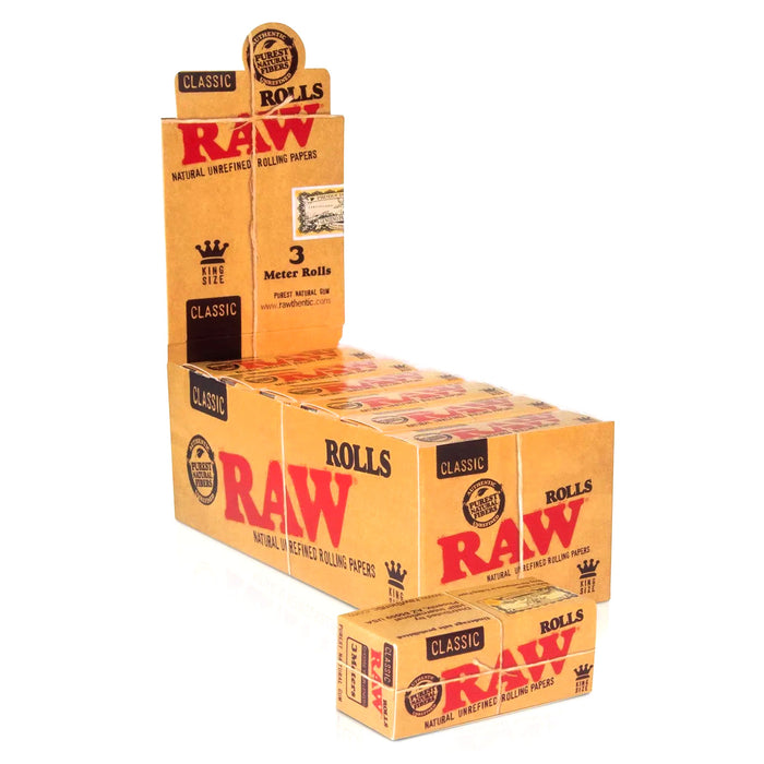 Raw Rolls Classic King (3 Meter Roll / 12 Rolls Per Box)