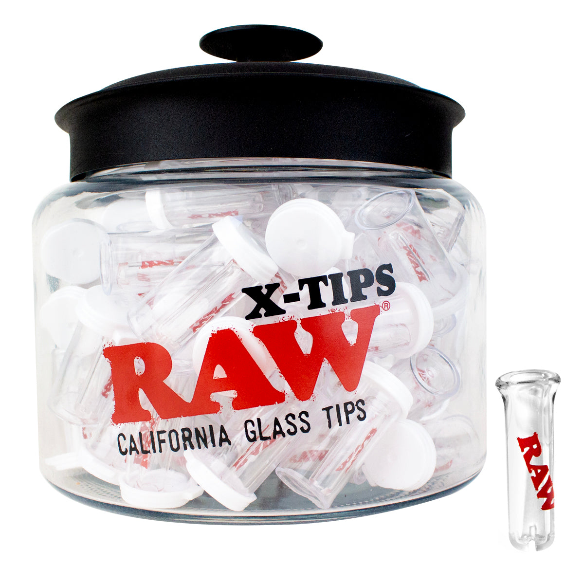 Raw Glass X-Tips Jar