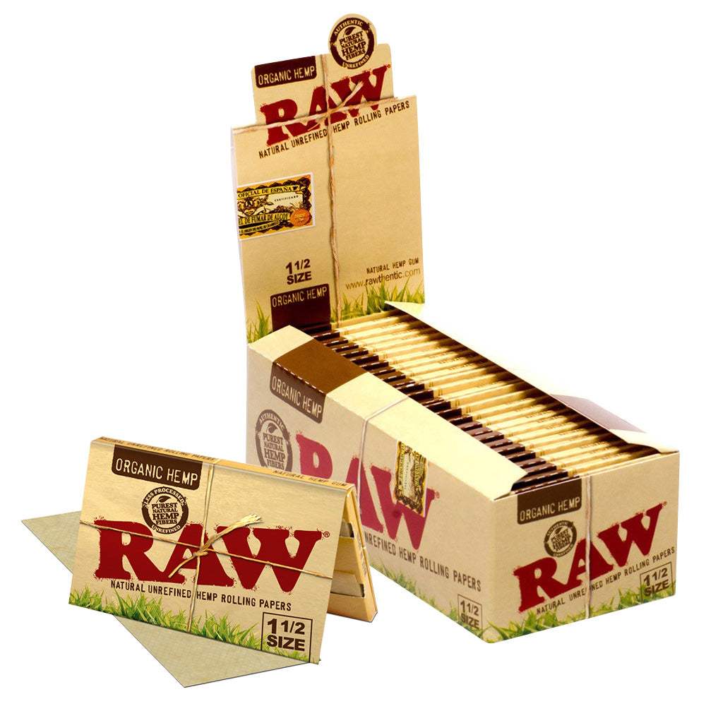 Raw Organic Hemp 1 1/2" Size Rolling Paper