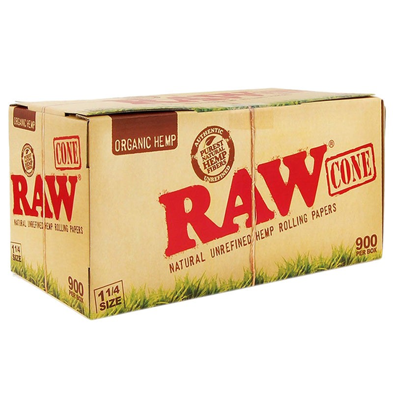 Raw Organic Hemp 1 1/4" Size Pre-Rolled Cone