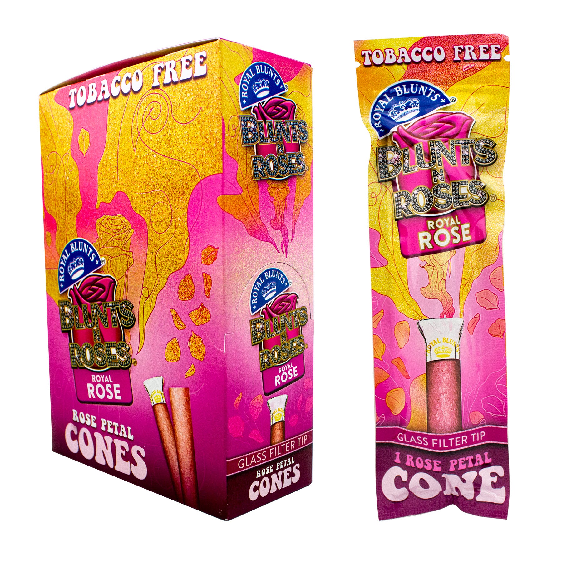 Royal Blunts Blunts & Roses 1 Rose Petal Cone
