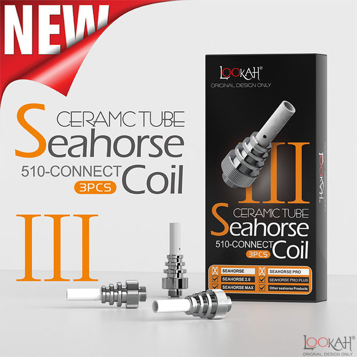 Lookah Seahorse III Replacement Ceramic Coils Ceramic Tube