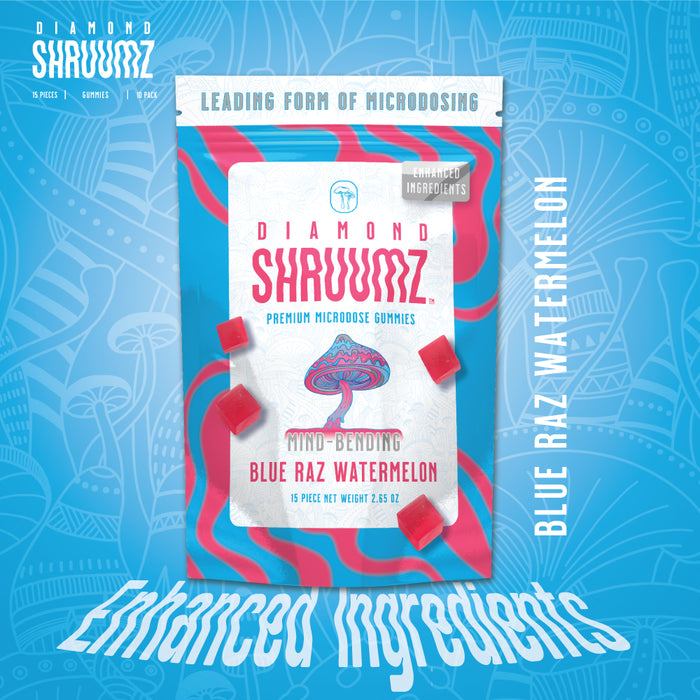 Diamond Shruumz Microdose Gummies (15 per pack) (10packs/Display)