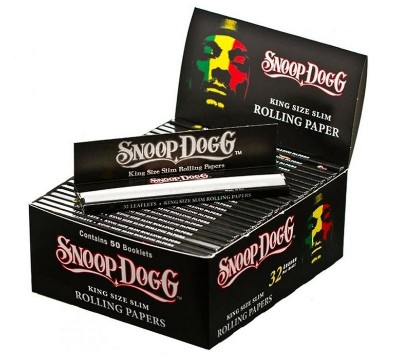 Snoop Dogg Rolling Papers King Size Slim 33 Leaves Per Pack (50 booklets per display)