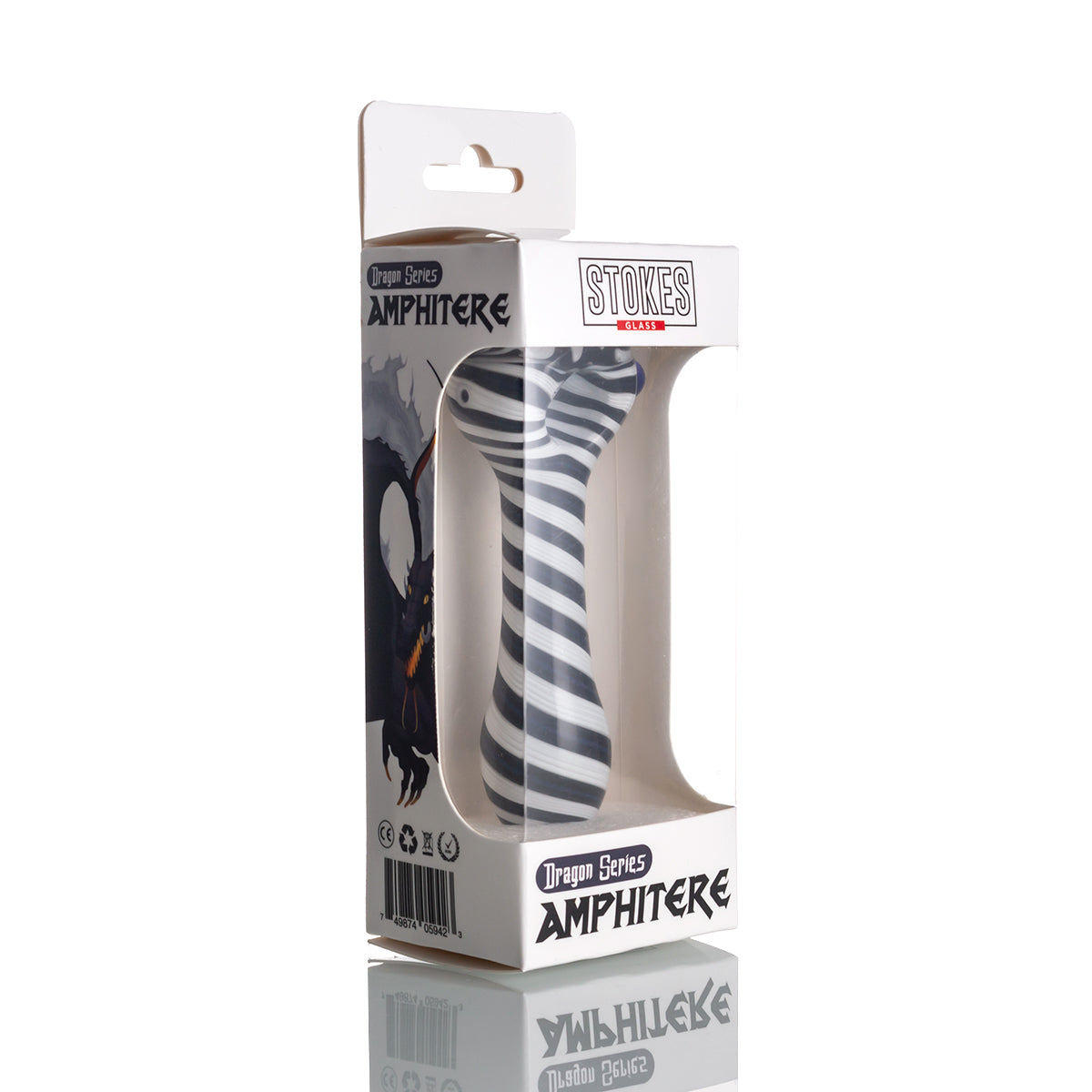 Stokes - Glass Hand Pipe Dragon series - Amphitere