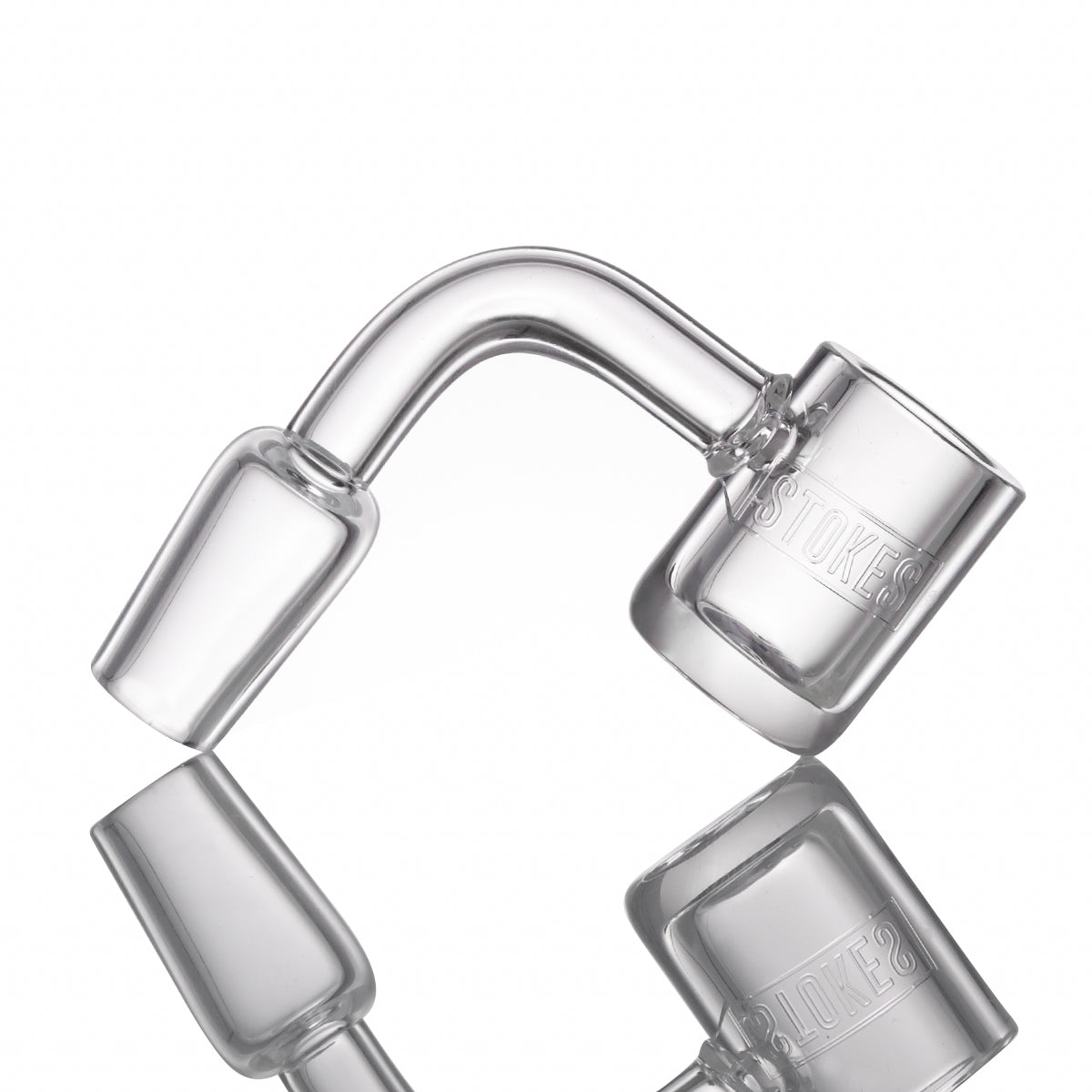 Stokes - Quartz 14mm Flat Banger - 90° degree