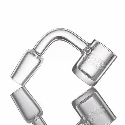 Stokes - Quartz 14mm Flat Banger - 90° degree