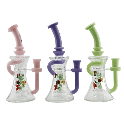 8" TX36 Toxic Ladybug Recycler Dab Rig Water Pipe