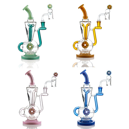 TX37 - Toxic Donut Recycler Dab Rig Water Pipe