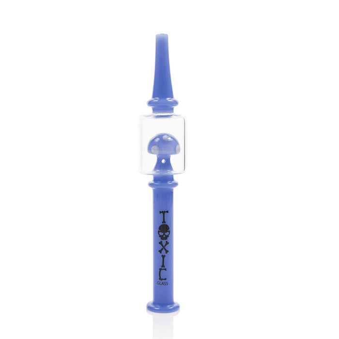 TXNC5 – Mini Toxic Mushroom Nectar Collector Straws by MK 100 Glass