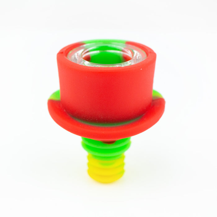 Top Hat Silicone Glass Bowl with Glass Screen