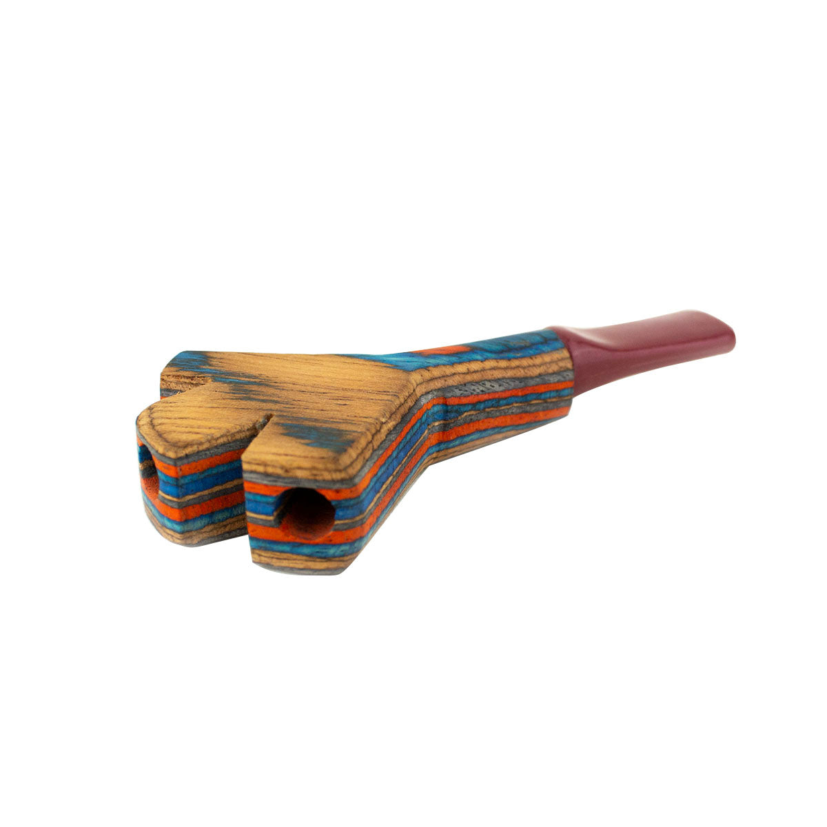 3 Way Triple Barrel Trident Wooden Joint Holder w/ Plastic