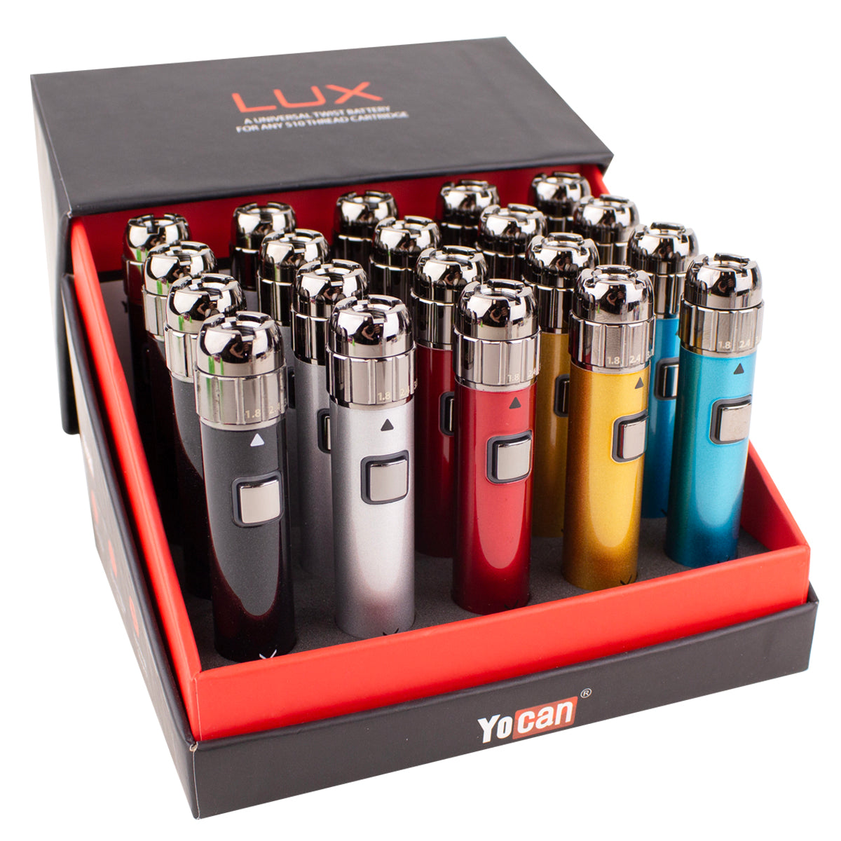 Yocan LUX 510 Threaded Vape Pen Battery - 20pcs Per Display