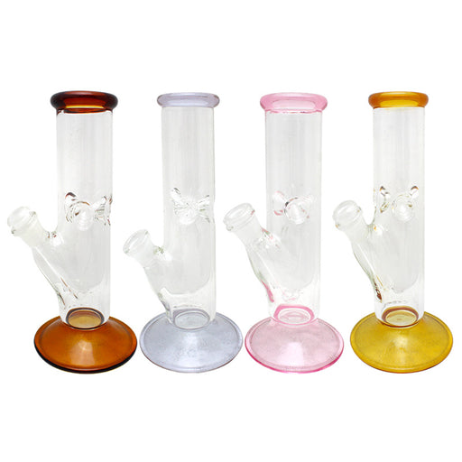9" Straight Glass on Glass Water Pipe - Smoketokes