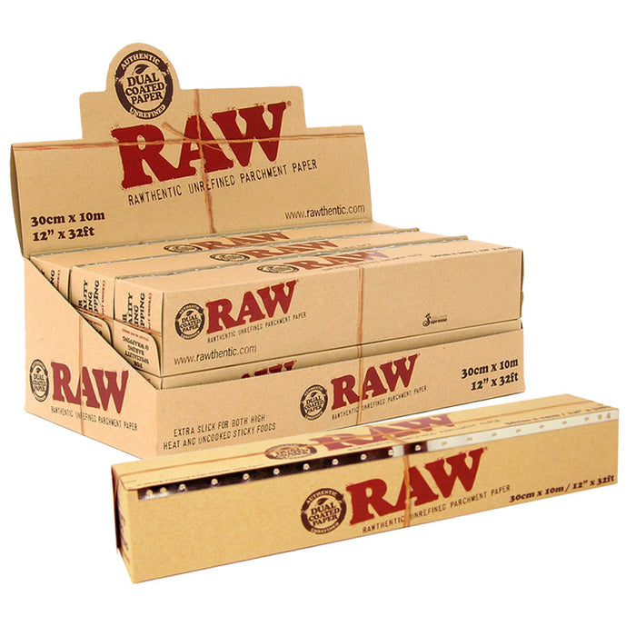 Raw 12" x 32ft Parchment Paper Roll - Smoketokes