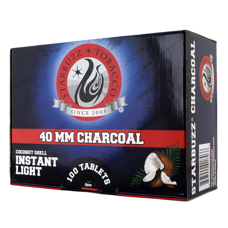 Starbuzz Instant Light 40mm Hookah Charcoal 100 Pcs - Smoketokes