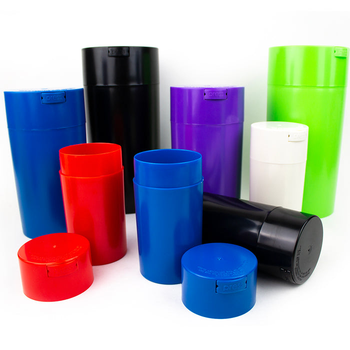 Acrylic Air Tight XL 3 in 1 Jar - Solid Color Lid and Bottom