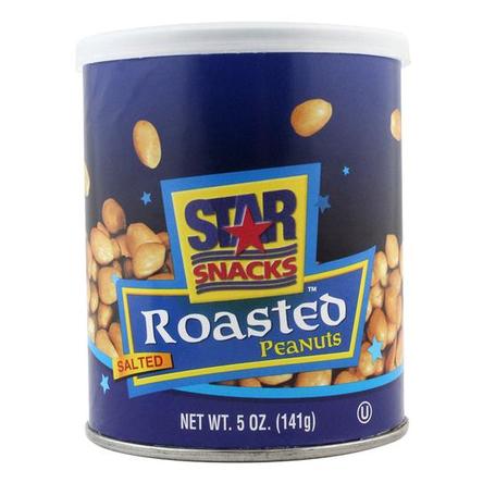 Star Snacks Roasted Peanuts Safe Can