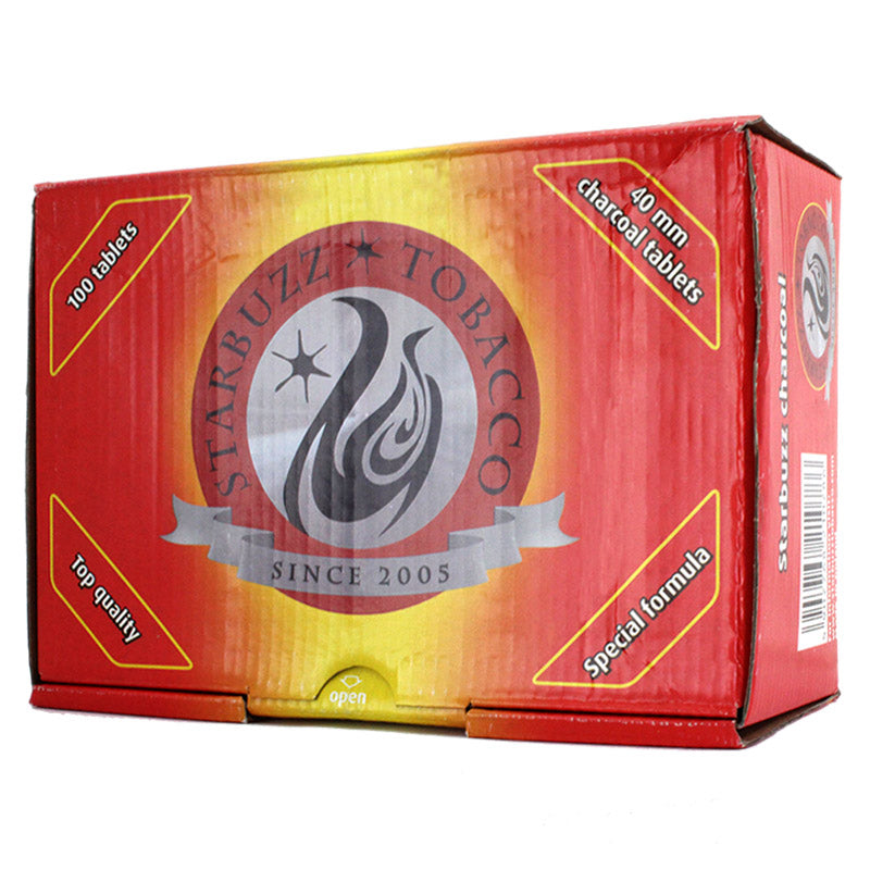 Starbuzz 40mm Hookah Charcoal 100 Pcs - Smoketokes