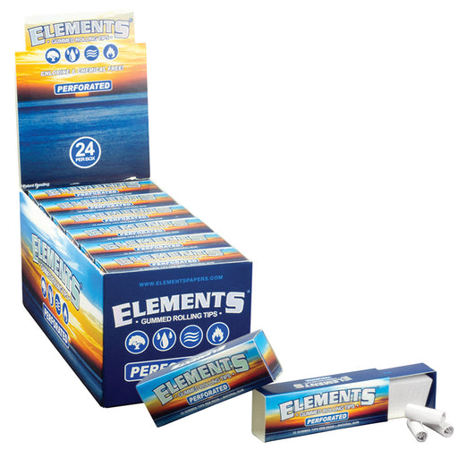 Elements Gummed Perforated Rolling Tips - Smoketokes