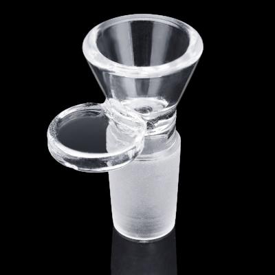Clear Cone Glass Bowl With Round Handle