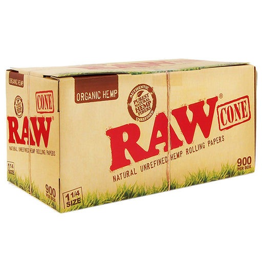 Raw Organic Hemp 1 1/4" Size Pre-Rolled Cone 900ct - Smoketokes