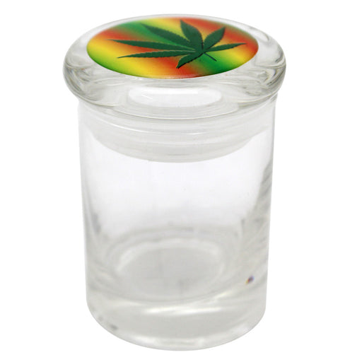Small Assorted Sticker Glass Jar - Smoketokes