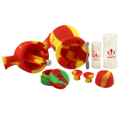 6" Atman Nereus W10 2-in-1 Silicone Oil Rig - Smoketokes