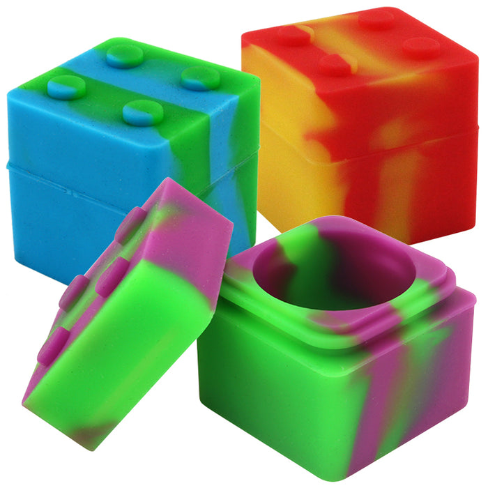 11ml Cube Silicone Stack Jar - Smoketokes