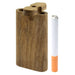 4" Rounded Corners Natural Wooden Dugout - Smoketokes