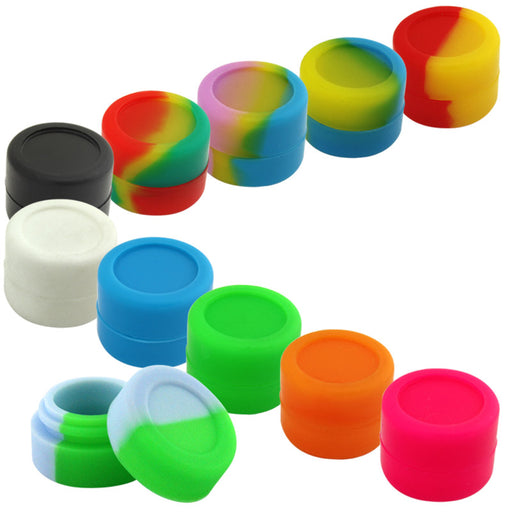 Containers jars wax container 3ML Clear color Silicone Container Jars Dab silicone  containers for wax Concentrate