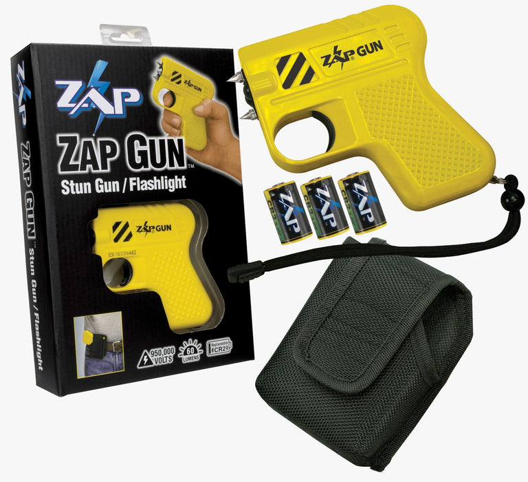 ZAP Gun LED Pistol Grip Stun Gun with Nylon Holster