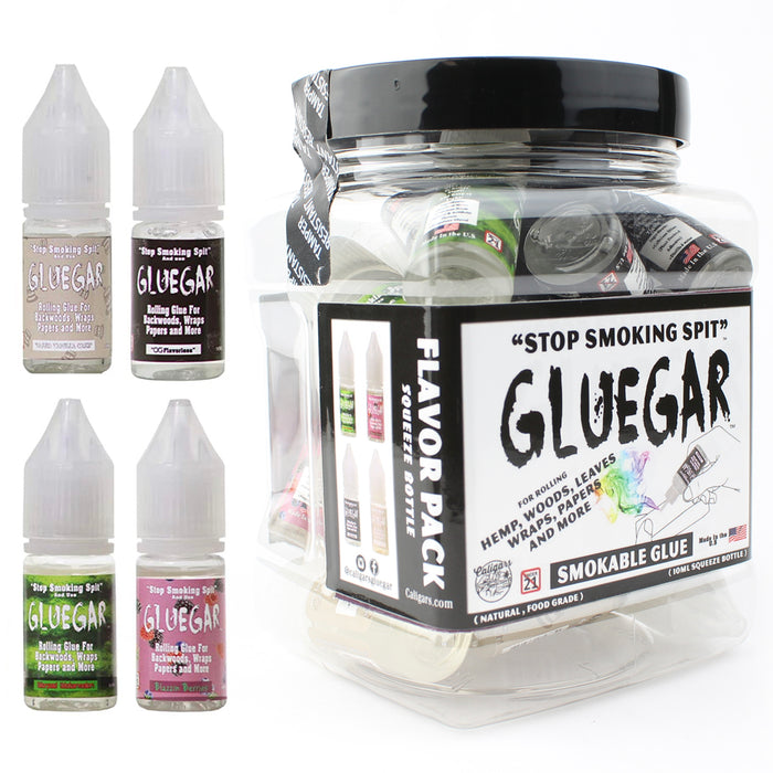 GlueGar - Mixed Flavors Squeeze Bottle 10ML (20 Per Jar)