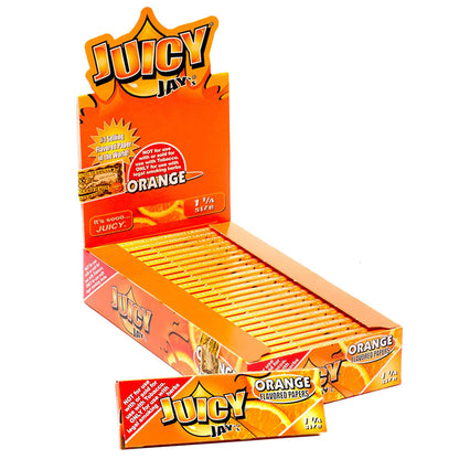 juicy Jay's 1 1/4" Size Rolling Paper Orange Flavor