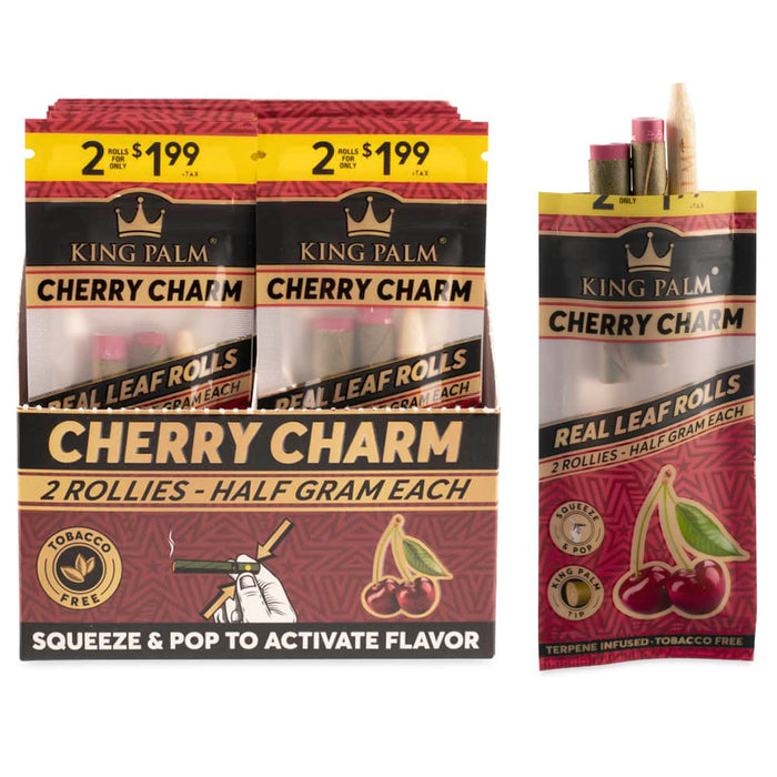King Palm - Cherry Charm - 2 Rollies - .5g - 20pk Display