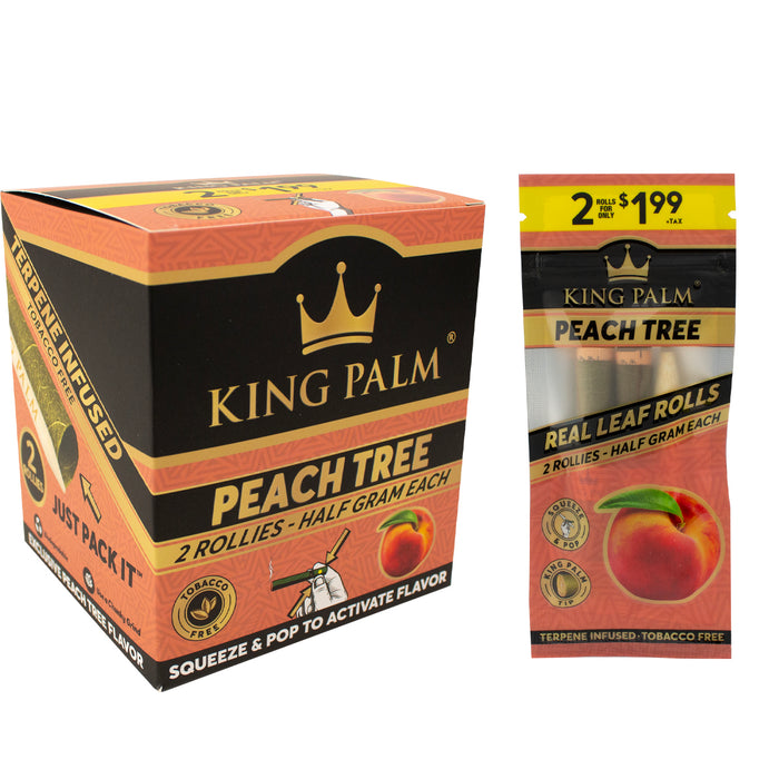 King Palm - Peach Tree - 2 Rollies - .5g - 20pk Display