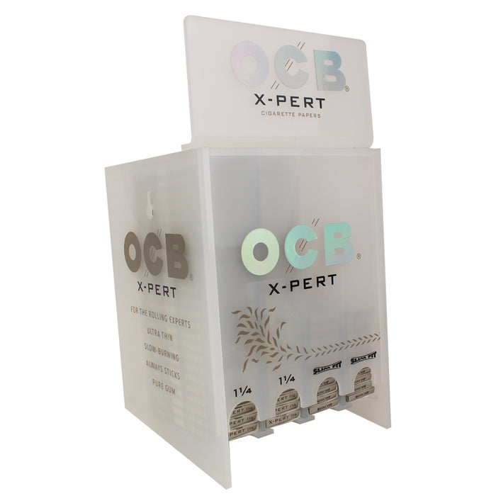 OCB X-Pert Rolling Papers Display (3 sizes) - 72CT
