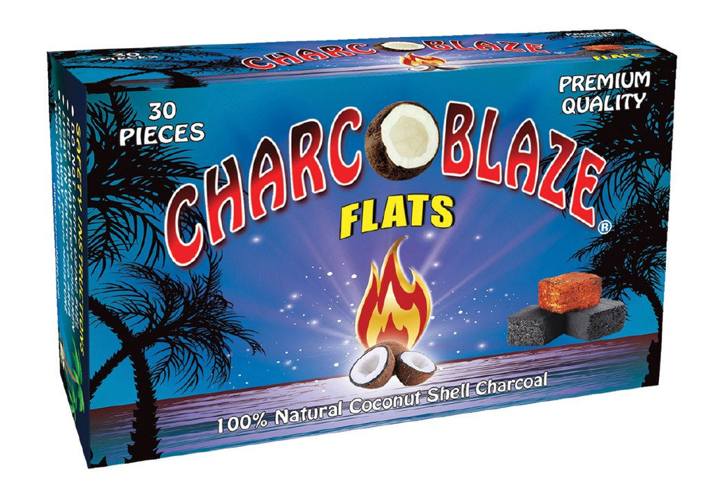 Charcoblaze Hookah Flat Charcoal - 30 Pieces