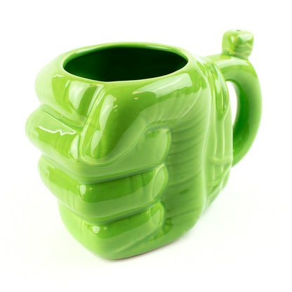 Green HK Hand Smoking Pipe Mug #0620 ( Wake & Smash)