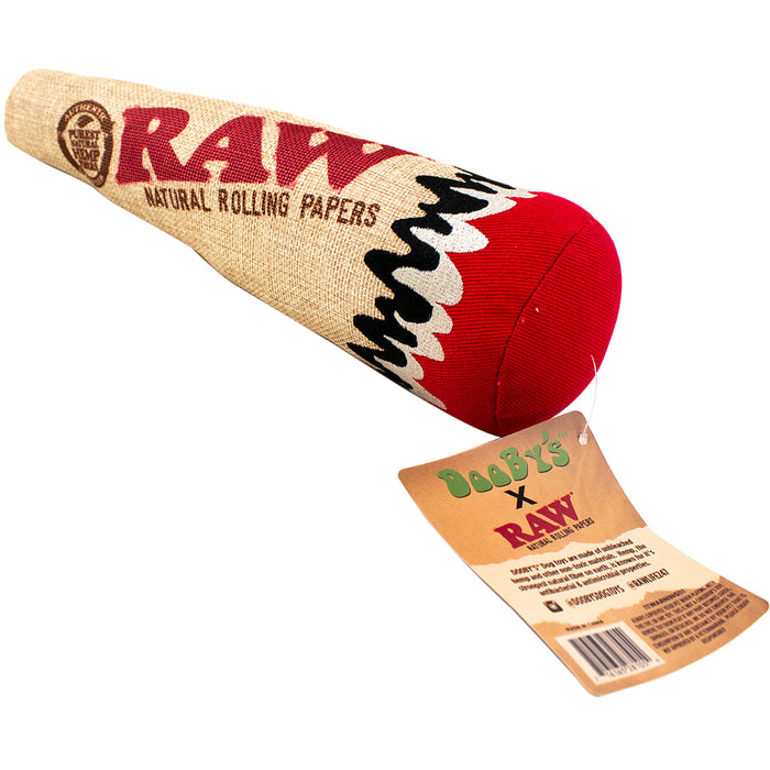 RAW x Dooby's Squeaky Hemp Dog Toy