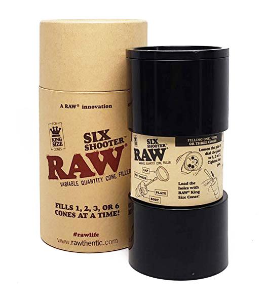 Raw Six Shooter King Size Cone Filler