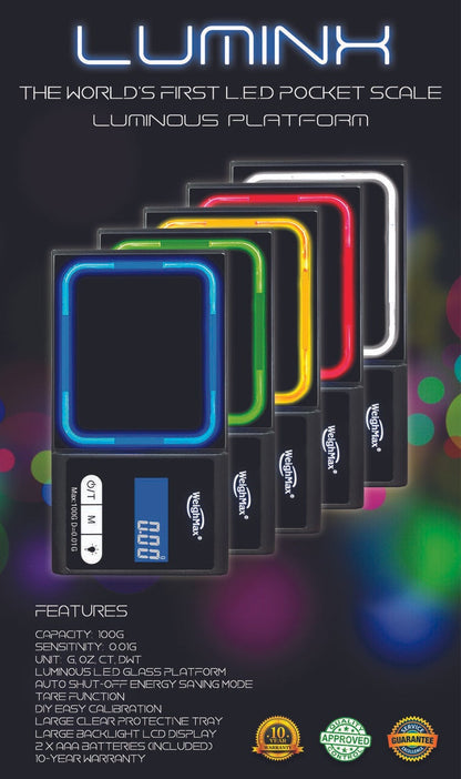 Weighmax LUMINX 100G/0.01G Pocket Scale