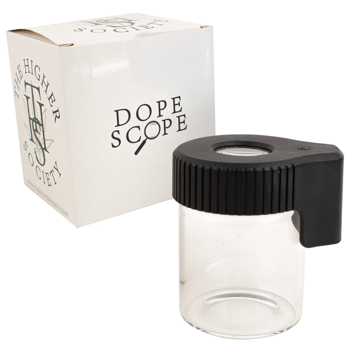 The Higher Society Mag Jar Magnifying Glass Airtight Jar