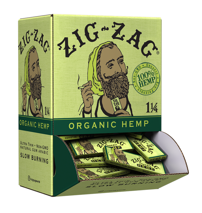 Zig-Zag Organic Hemp 1 1/4 Size Paper - 48ct./Display